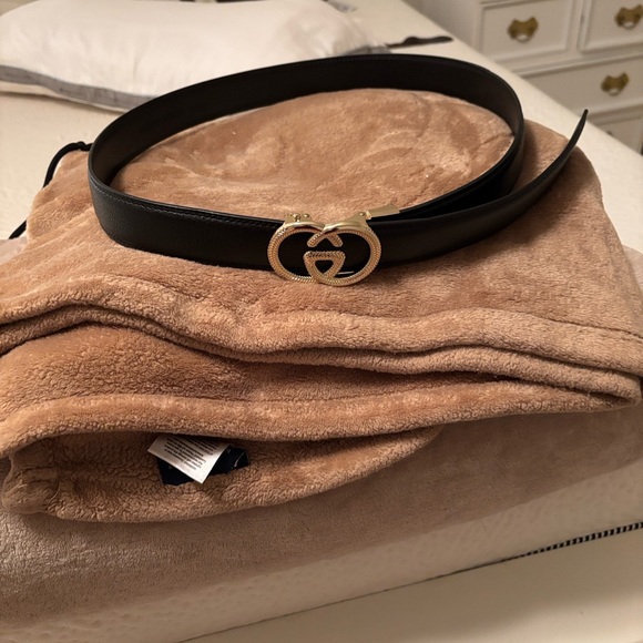 Accessories - Beautiful Leather GG Belts Black and Gold